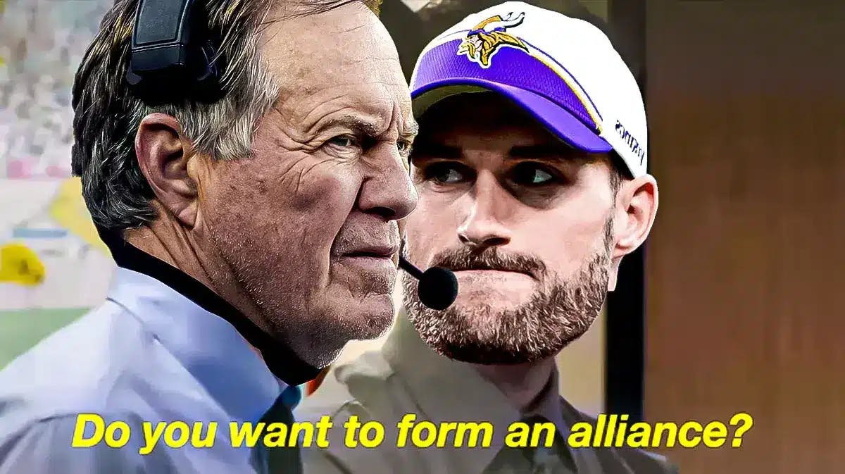 I’d love to have this meme, but with Kirk Cousins' head photoshopped for Dwight (character on the right) and Bill Belichick’s head photoshopped for Jim (on the left.) Please keep/add the “Do you want to form an alliance?” text as well.
