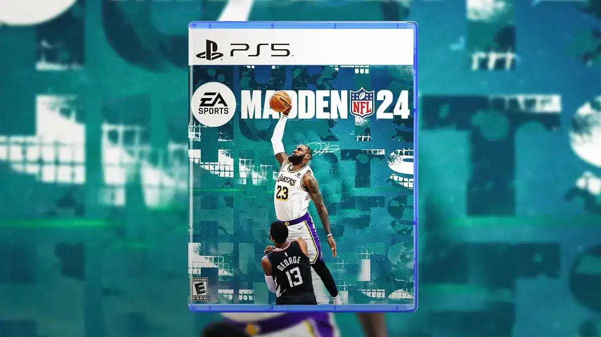 LeBron James on the cover of Madden