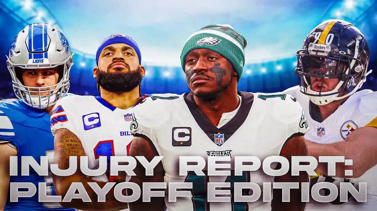 NFL Week 18 injury roundup with the major injuries ahead of playoffs Super Wild Card Weekend.
