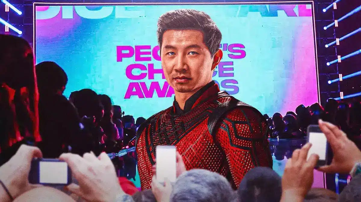 Simu Liu at People's Choice Awards with fans.