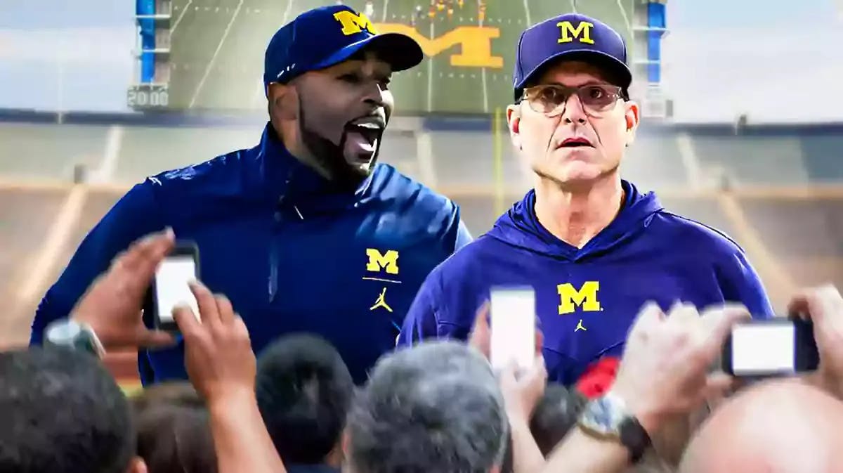 Michigan offensive coordinator Serrone Moore appears to be a strong candidate to replace Jim Harbaugh but there's one catch.