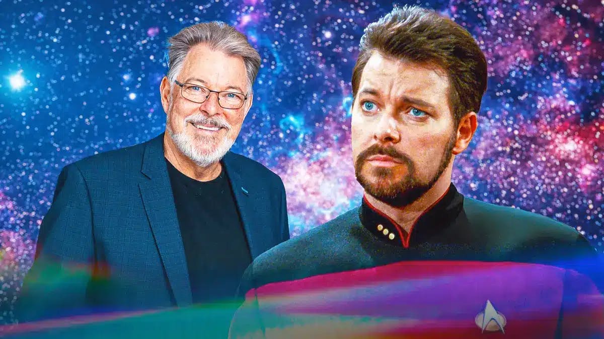 Jonathan Frakes as himself and as Star Trek: The Next Generation's Will Riker