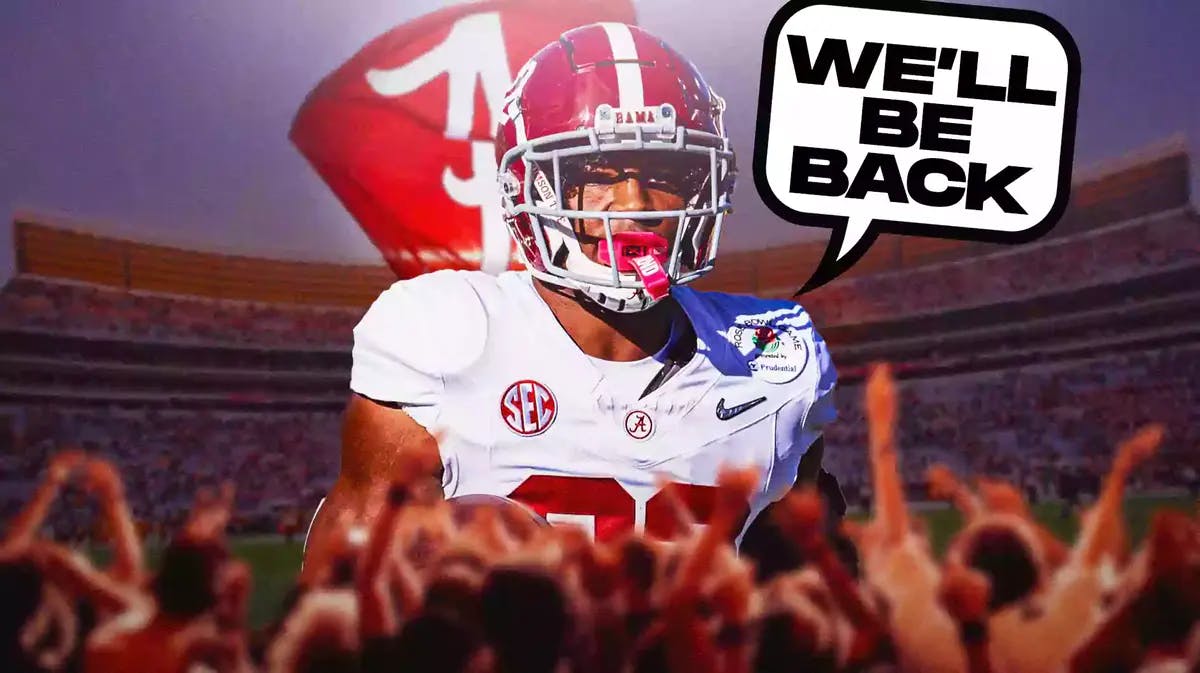Justice Haynes saying "we'll be back" (Alabama football)