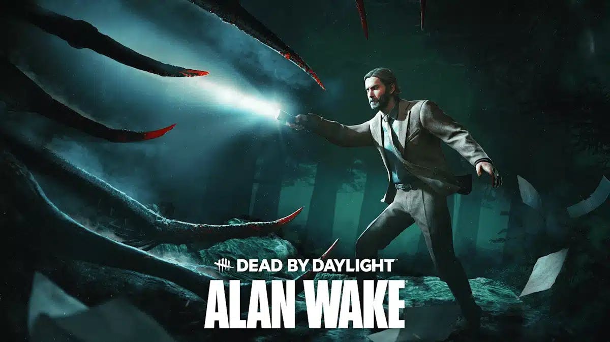 alan wake dbd, alan wake survivor, alan wake, dbd, alan wake dbd perks, key art for the DBD Alan Wake DLC