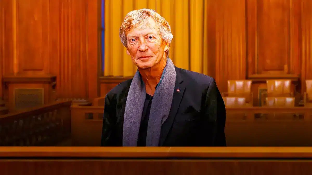 Nigel Lythgoe in a courtroom.