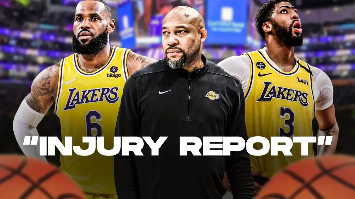 Lakers injury report features LeBron James, Anthony Davis, and D'Angelo Russell as Darvin Ham saga heats up