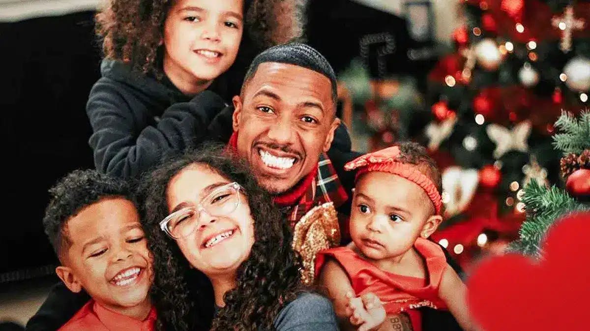 Nick Cannon and his kids.