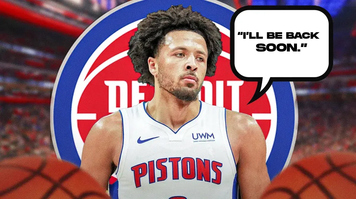 Pistons star Cade Cunningham saying he'll return soon from injury
