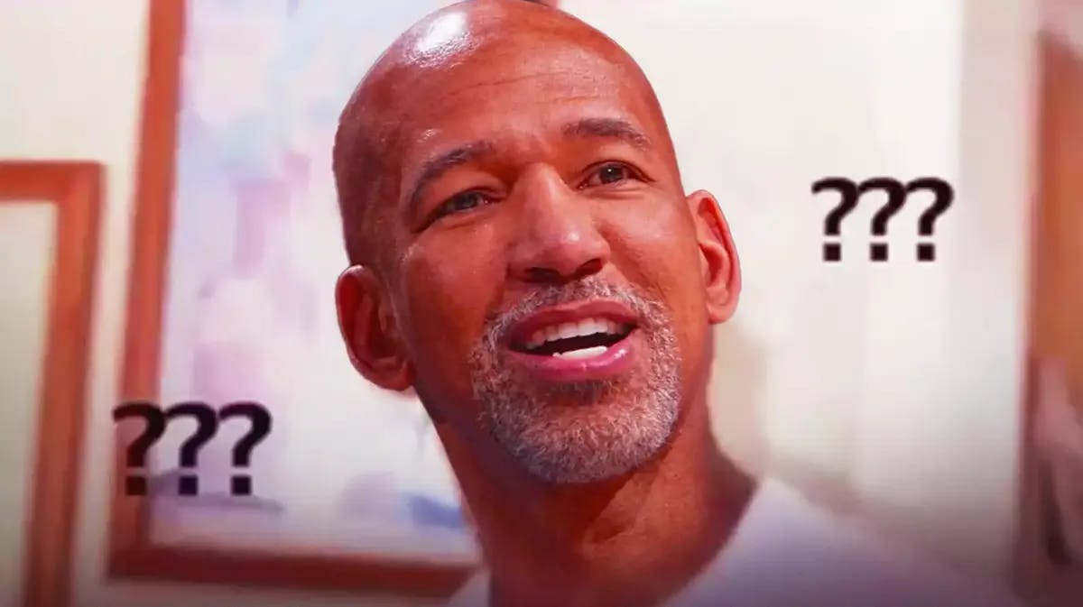 Pistons head coach Monty Williams as the confused Nick Young meme