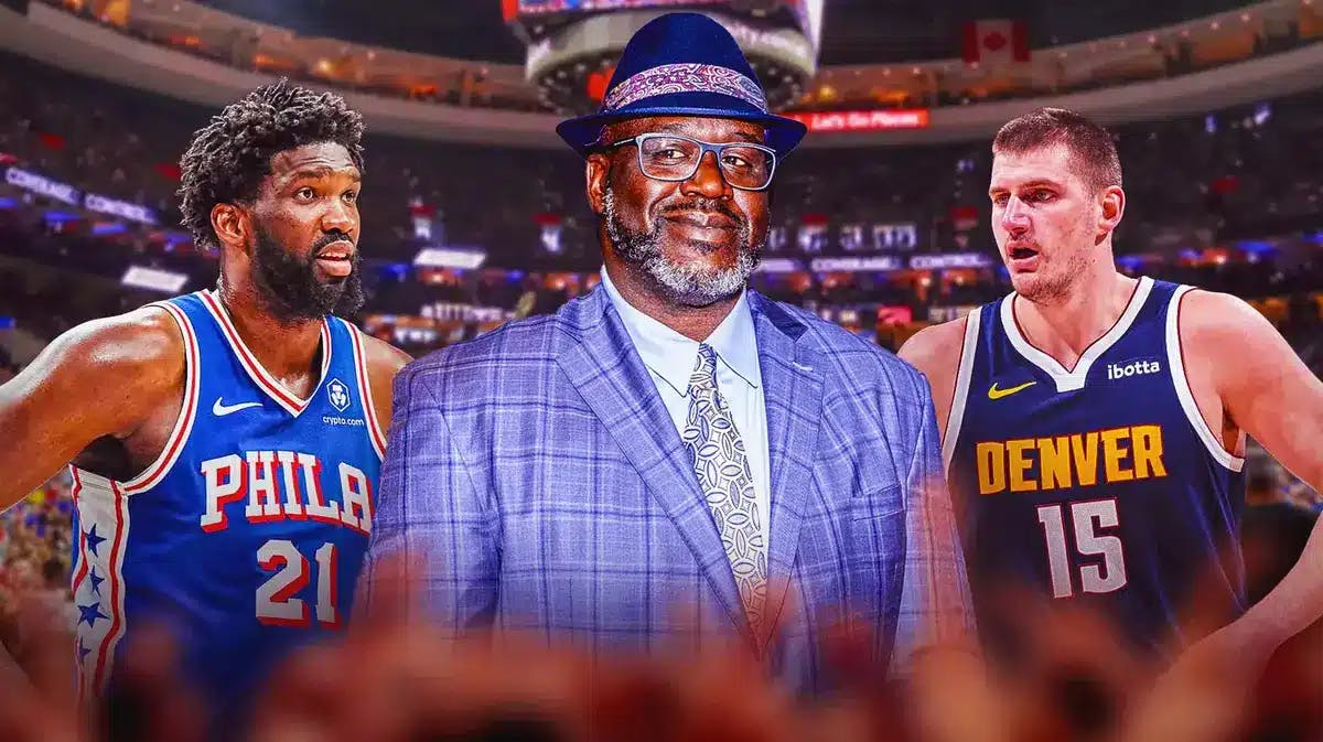 Shaq weighs in on the Nikola Jokic-Joel Embiid debate with a brutally honest take on the Sixers star amid Philly's successful season.