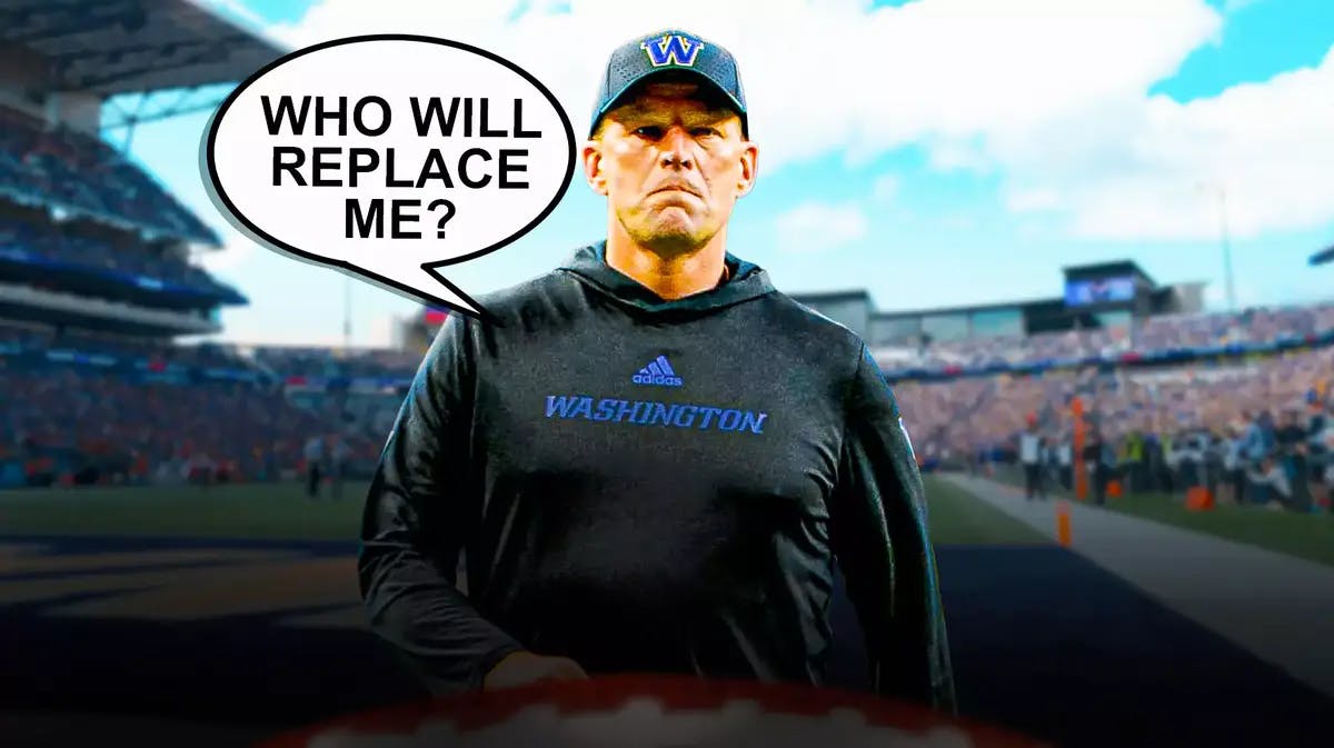 Washington football’s Kalen DeBoer saying the following: Who will replace me?