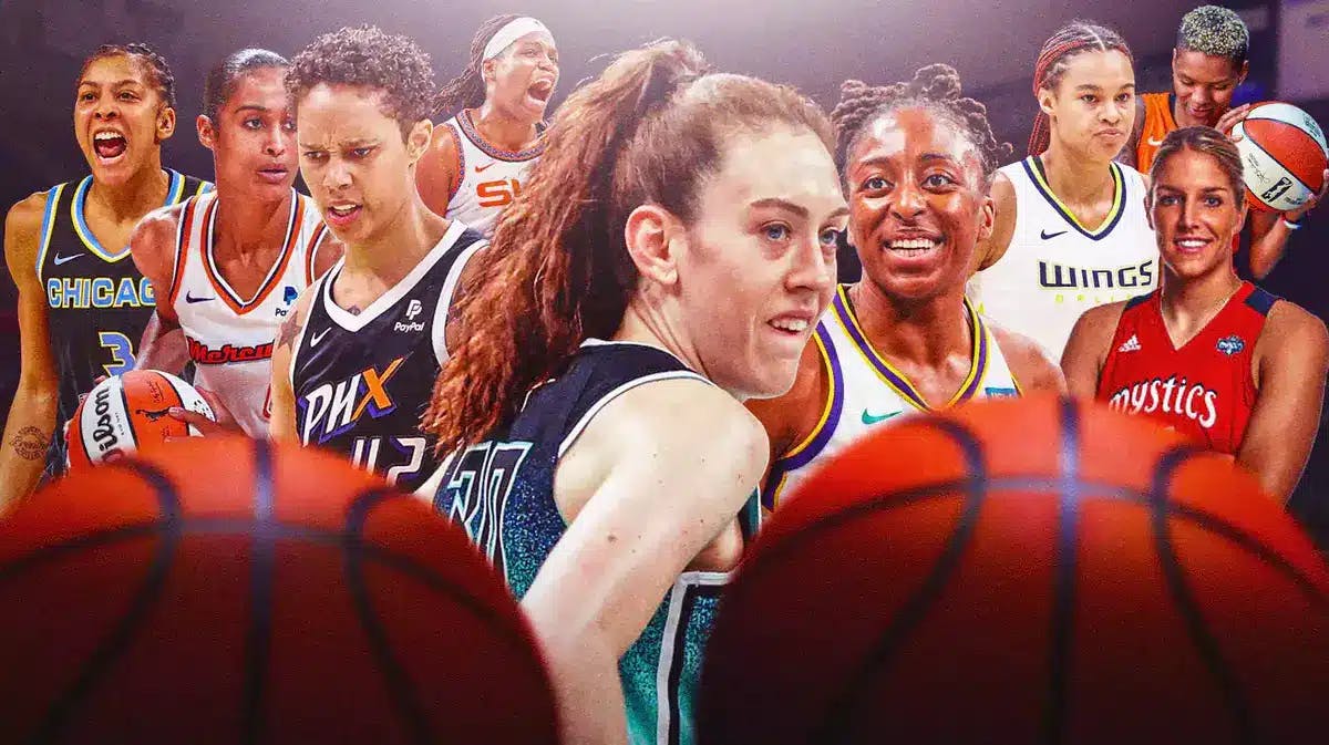WNBA free agents Breanna Stewart, Brittney Griner Skylar Diggins-Smith, Candace Parker, Elena Delle Donne, Nneka Ogwumike, Satou Sabally, Courtney Williams and Jonquel Jones