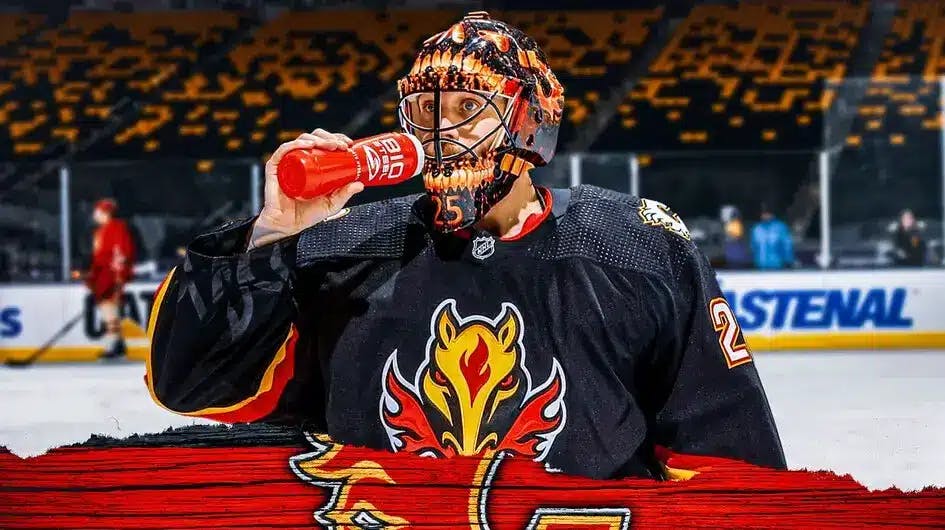 Flames goalie Jacob Markstrom before the NHL Trade Deadline.
