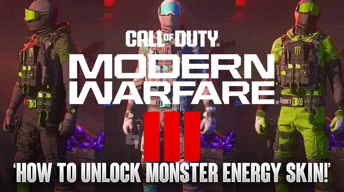 Call Of Duty MW3: How To Unlock A Free Monster Energy Skin