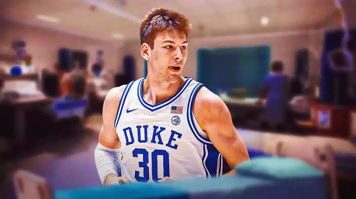New video shows exact moment Duke Basketball's Kyle Filipowski suffered  injury amid court-storming