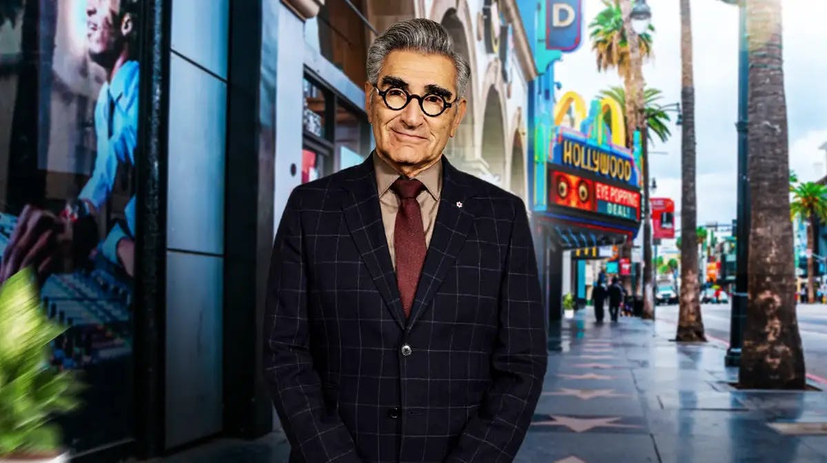 Eugene Levy on the Hollywood Walk of Fame.