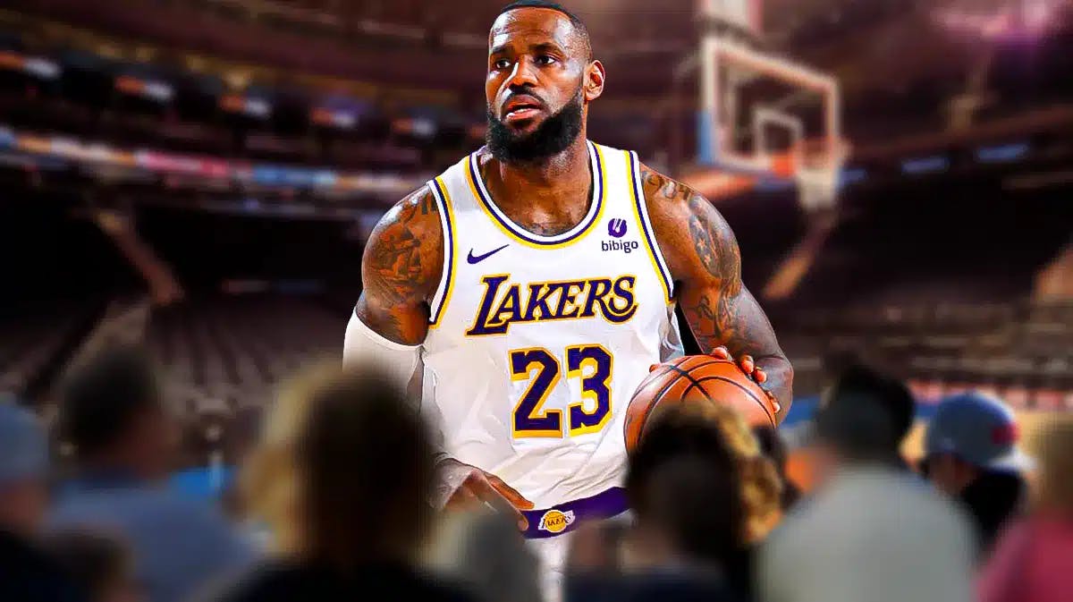 LeBron James in Los Angeles Lakers jersey, Madison Square Garden, New York Knicks