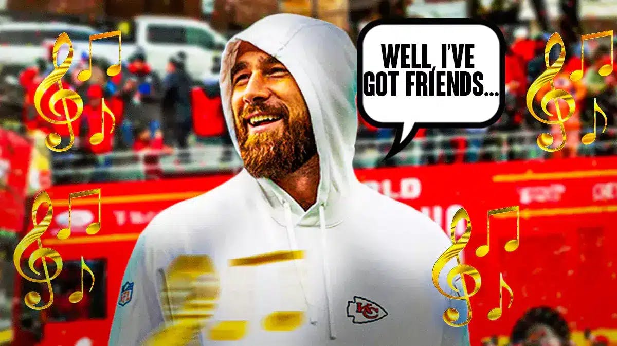 Chiefs star Travis Kelce singing Friends in Low Places