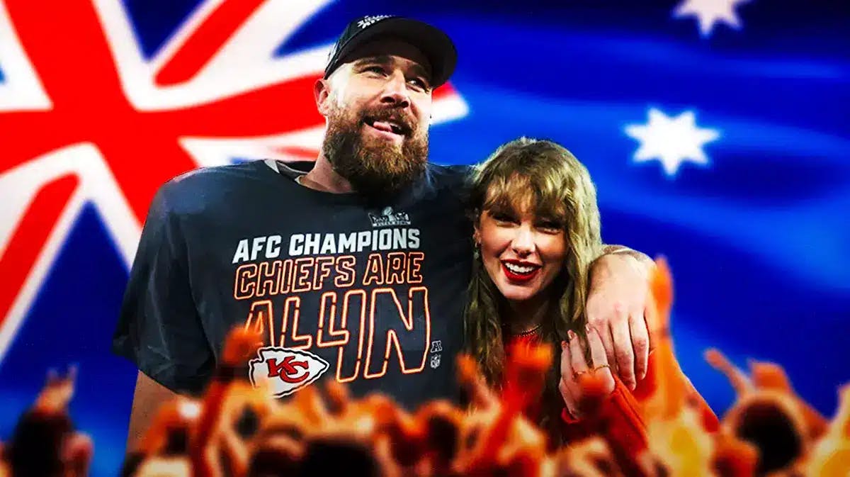 Travis Kelce touches down in Sydney for Taylor Swift's 'Eras' tour concert