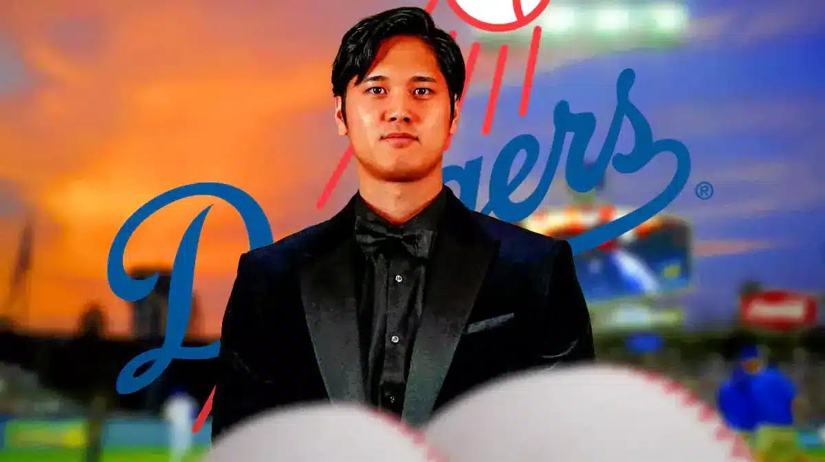 Dodgers' Shohei Ohtani stands in front a sunset mulling his spring training status due to injury, Dodgers' MLB Free Agency star