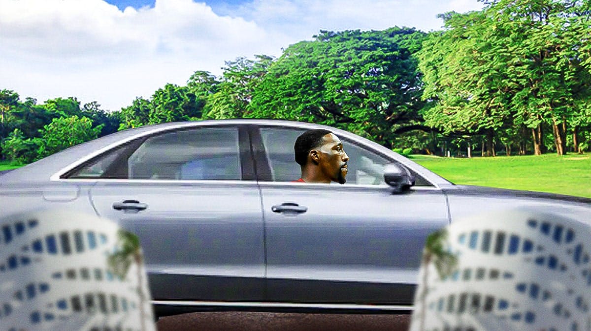 Bam Adebayo in a car from his collection.