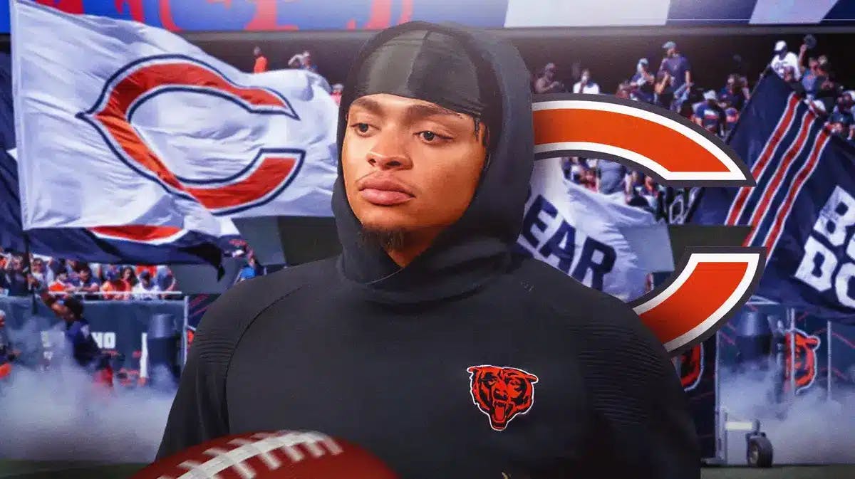 Bears' Justin Fields stares into distance awaiting trade before NFL Draft