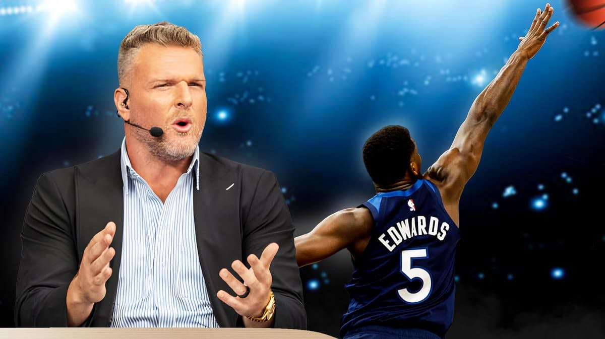 Pat McAfee is dumbfounded after Anthony Edwards block
