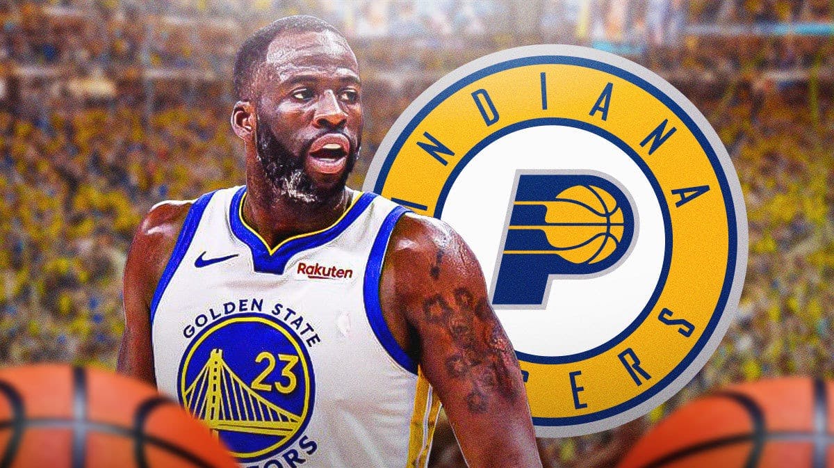 Warriors' Draymond Green, Pacers, Chase Center in back