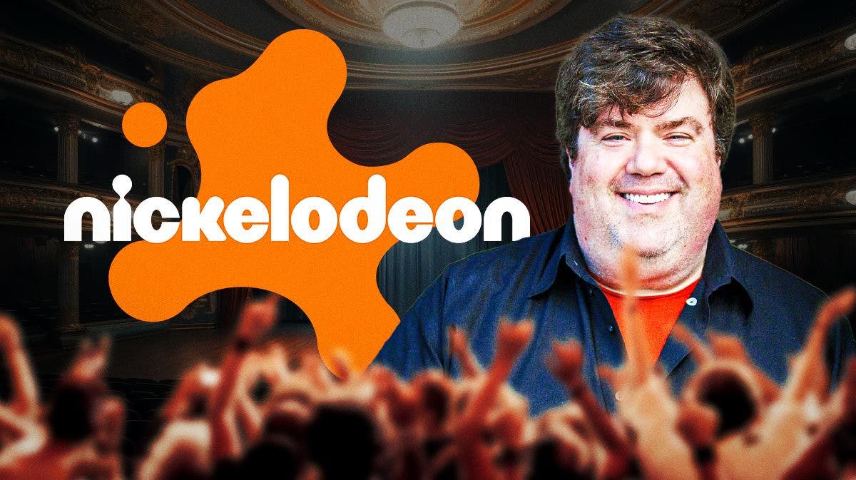 Dan Schneider with a Nickelodeon logo.