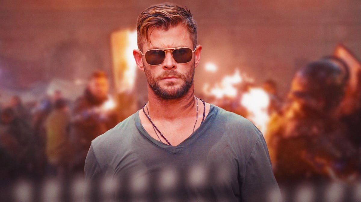 Chris Hemsworth in Extraction.