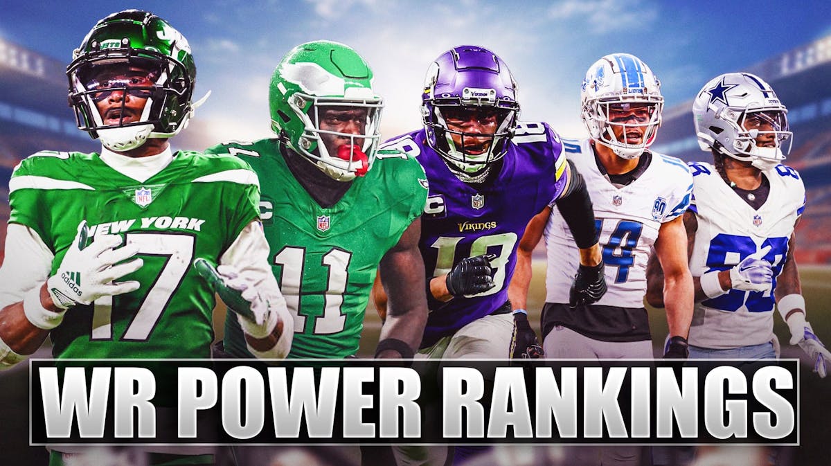 NFL Wide Receiver Power Rankings, Garrett Wilson, AJ Brown, Justin Jefferson, Amon-Ra St. Brown, CeeDee Lamb