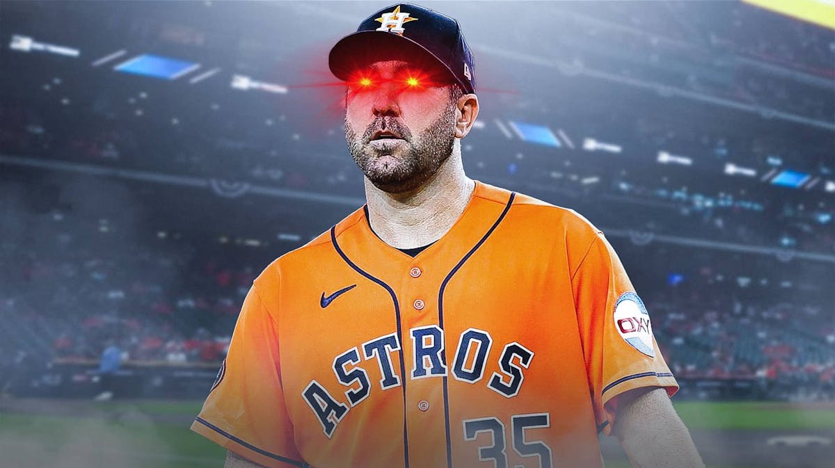 Justin Verlander (Astros) with woke eyes
