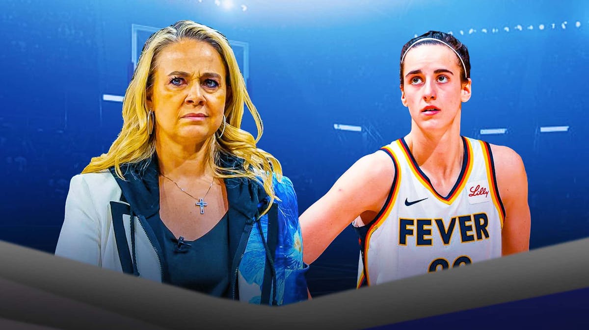 Aces Becky Hammon with Iowa legend and Fever rookie Caitlin Clark
