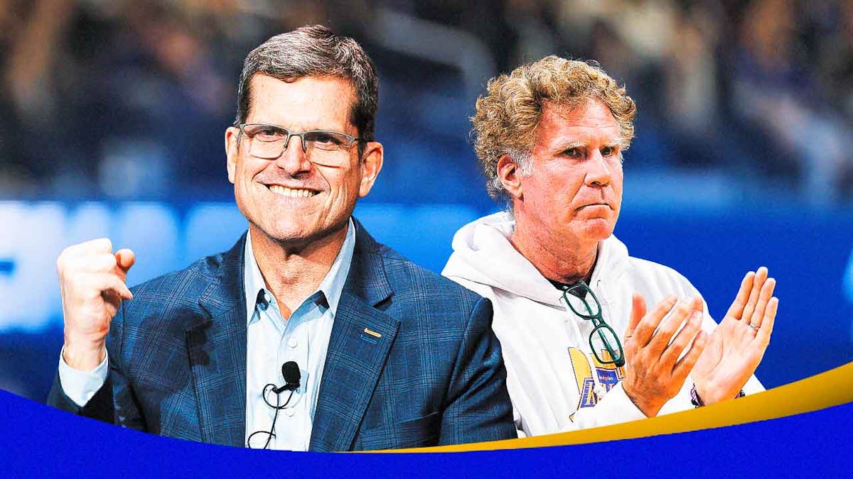 Chargers Jim Harbaugh with Will Ferrell amid NFL Free Agency Denzel Perryman comparison