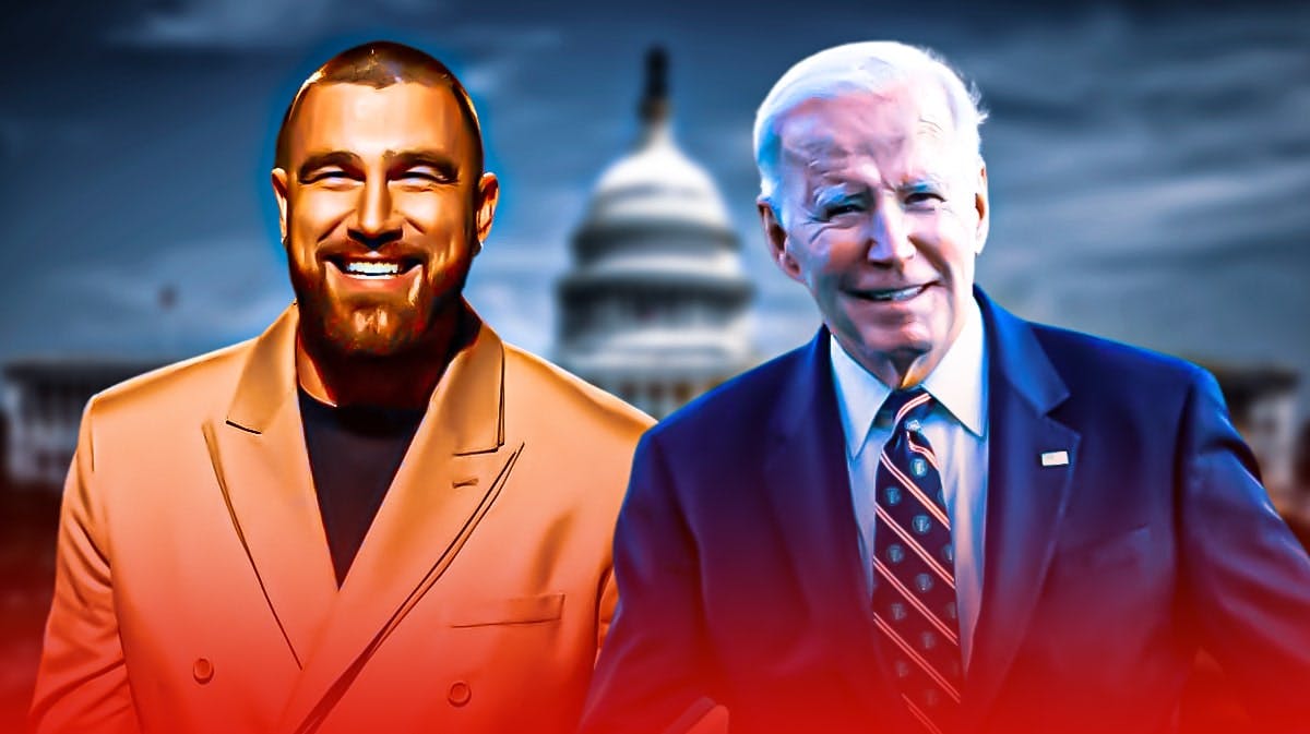 Chiefs’ Travis Kelce goes viral over hilarious Joe Biden moment during White House visit