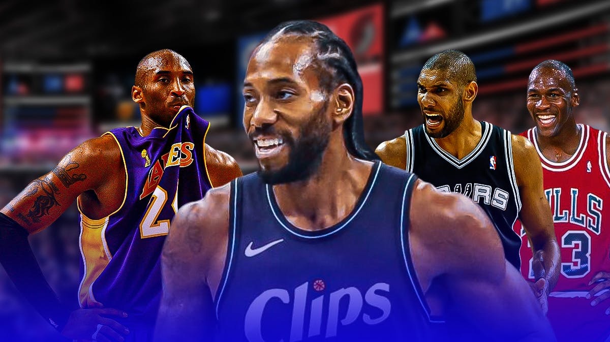 Kawhi Leonard, Los Angeles Clippers, Kobe Bryant, Los Angeles Lakers, Tim Duncan, San Antonio Spurs, Michael Jordan, Chicago Bulls