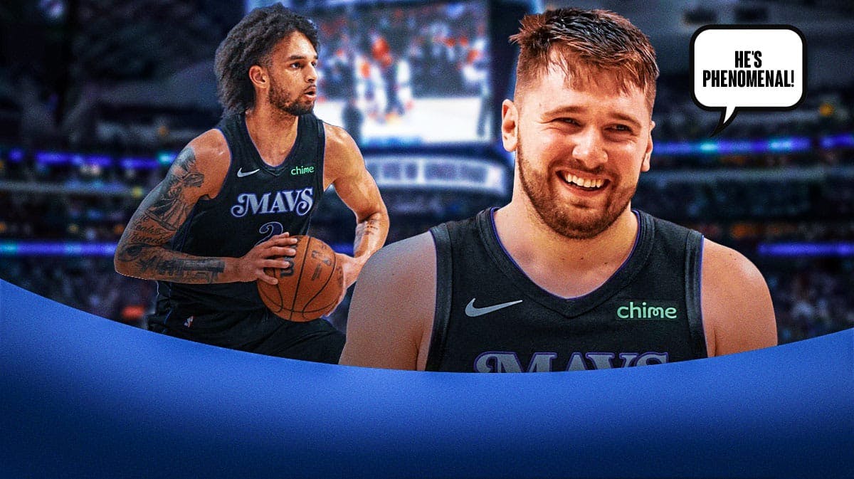 Dereck Lively and Luka Doncic