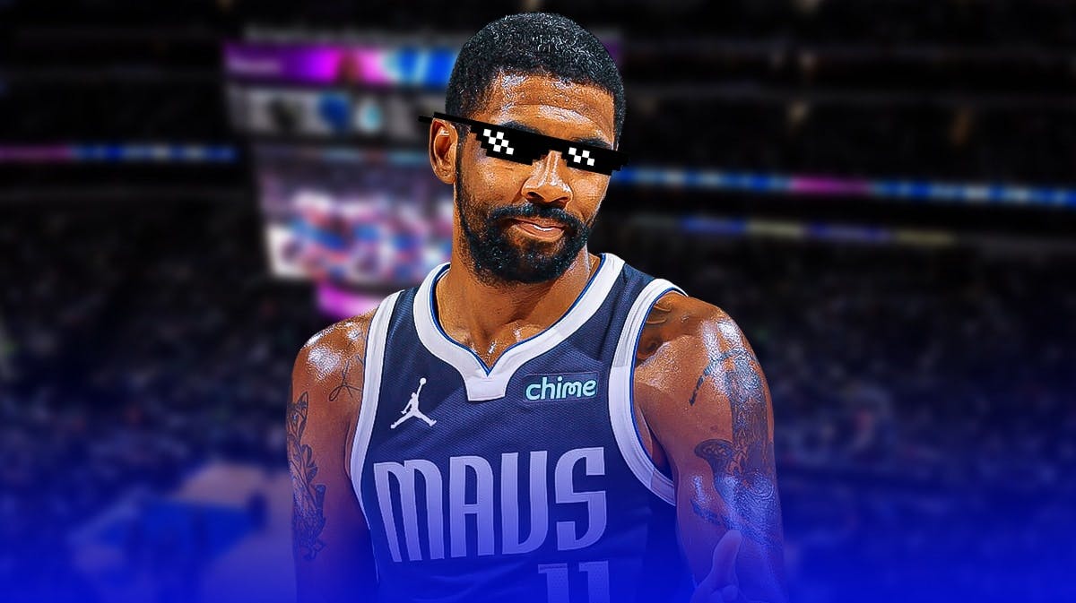 Kyrie Irving (Mavericks) with deal with it shades