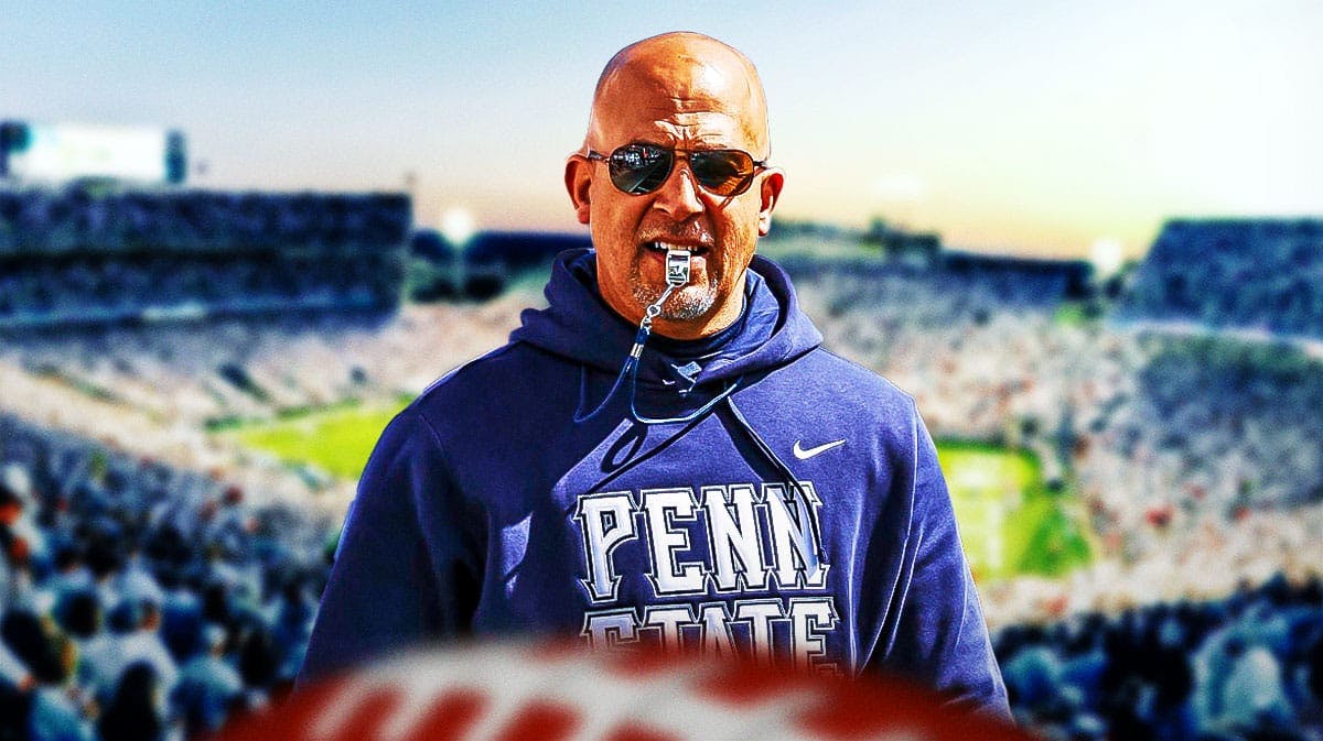 James Franklin, Penn State football, Nittany Lions, Pete Seidenburg, Scott Lynch, James Franklin looking disappointed with Penn State football stadium in the background
