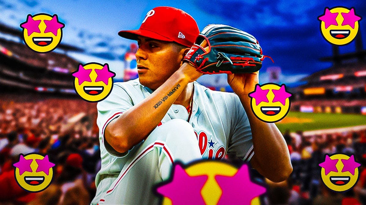 Philadelphia Phillies pitcher Ranger Suarez with 🤩