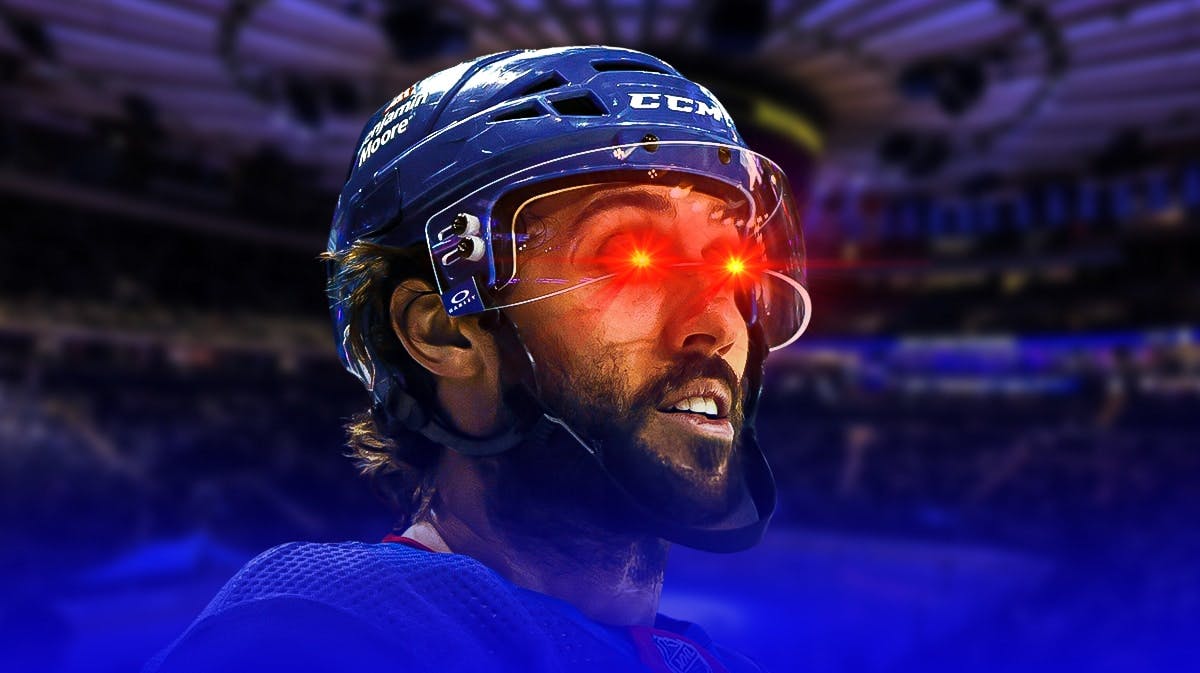 Vincent Trocheck (Rangers) with laser eyes