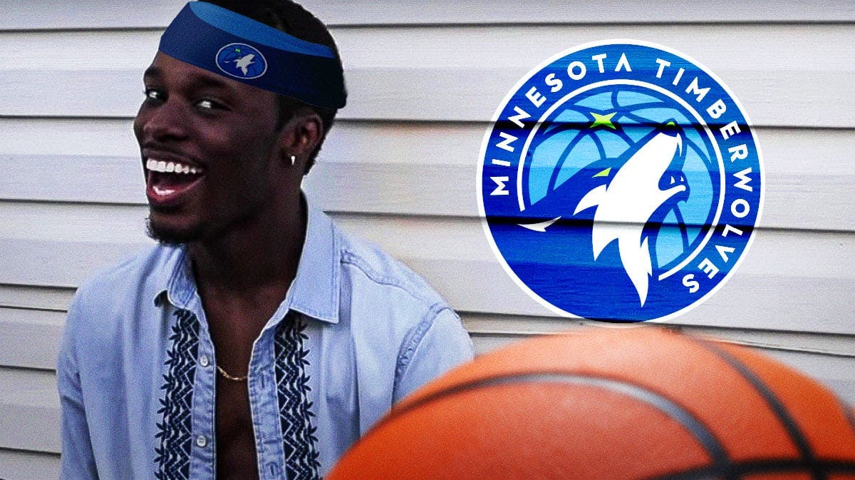 The Why You Lying meme with a Timberwolves headband