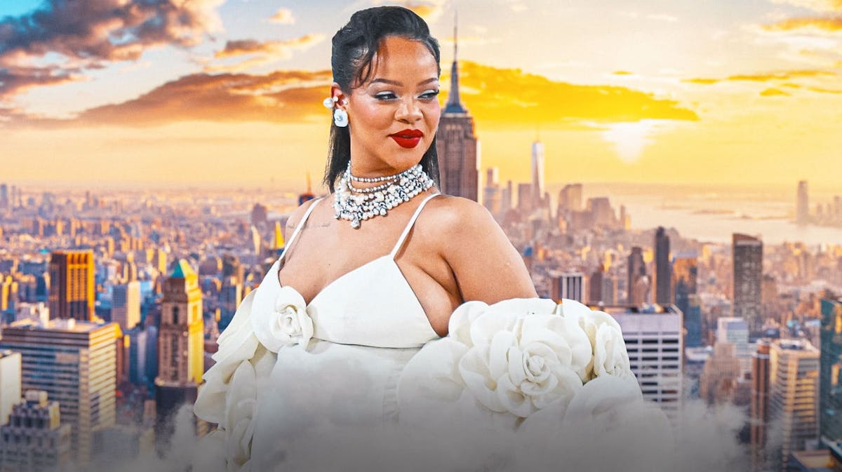 Rihanna with 2023 Met gala look