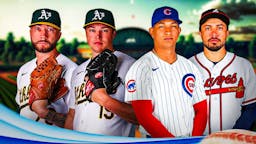 Cubs, Cubs trade, Cubs bullpen, Lucas Erceg, Mason Miller, Adbert Alzolay, and Travis d'Arnaud