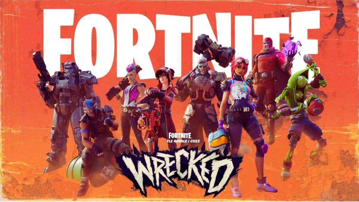 Key image of fortnite chapter 5 season 3 wrecked for battlepass skins and rewards