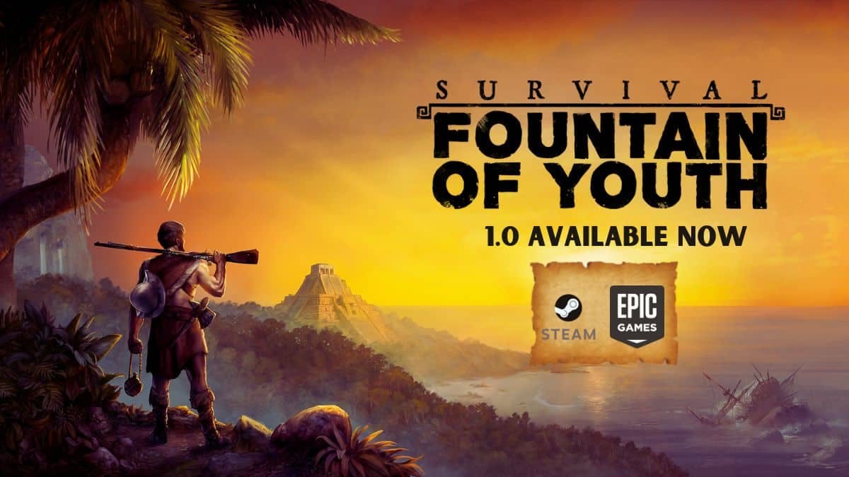 key art of survival: fountain of youth with epic games and steam logo