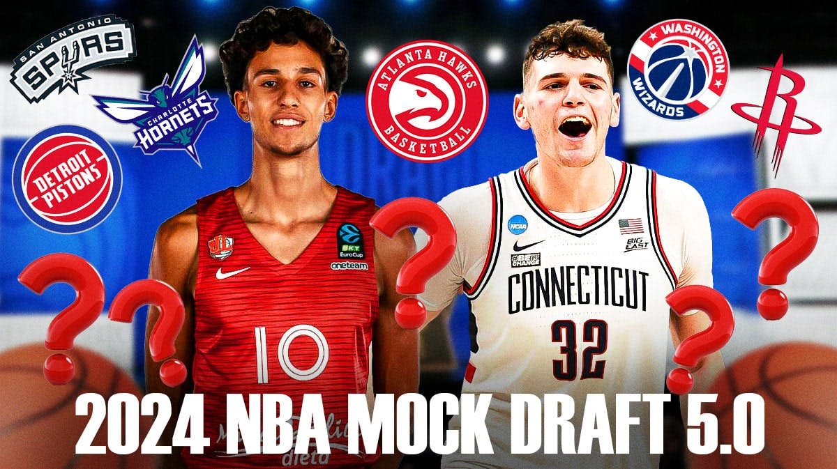 NBA Mock Draft with Zaccharie Risacher and Donovan Clingan