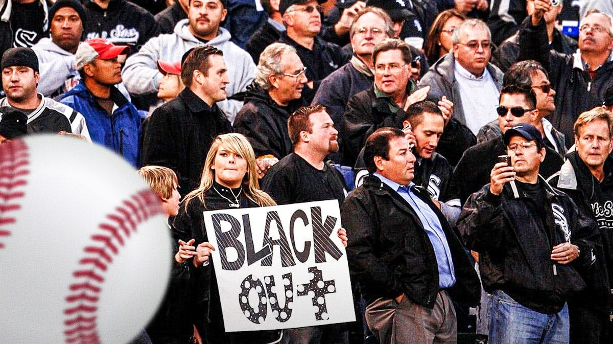 Chicago White Sox fans looking sad and stunned.