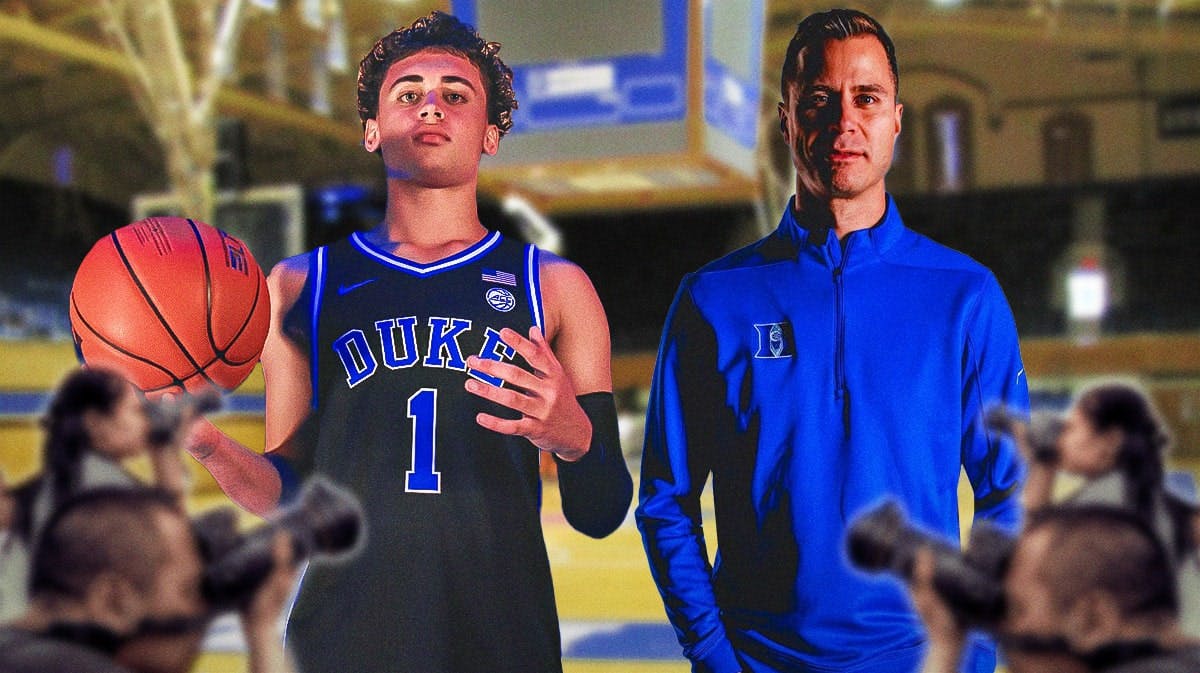 Jon Scheyer and Darren Harris of Duke Basketball.