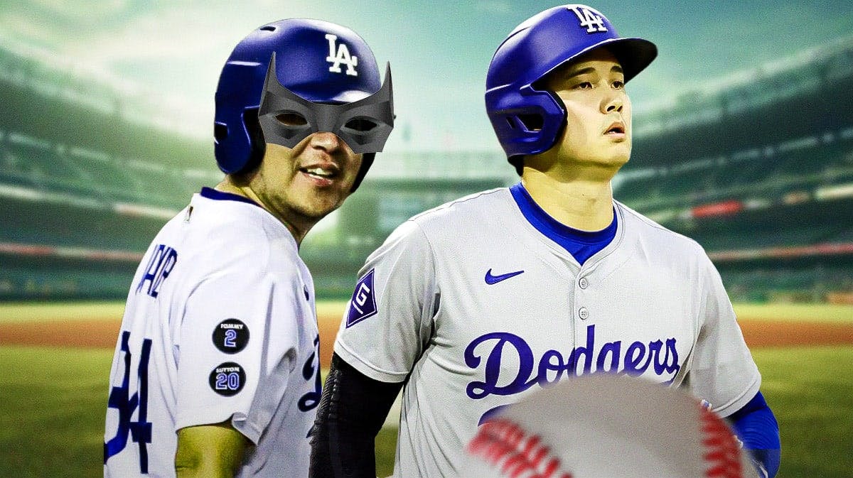 Shohei Ohtani and Dodgers' bat boy